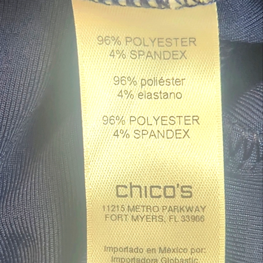 EASYWEAR by CHICO'S Navy Capri Length Pants - Picture 10 of 12